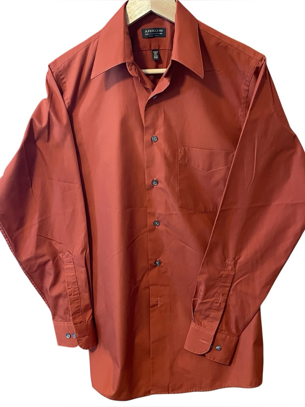 Arrow Long-Sleeve Button-Up Men’s Shirt SZ Small/ 14 1/2  32/33